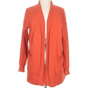Madewell Plus Size 3X Women's Orange Cardigan Sweater